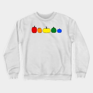 Rainbow Pumpkins Crewneck Sweatshirt